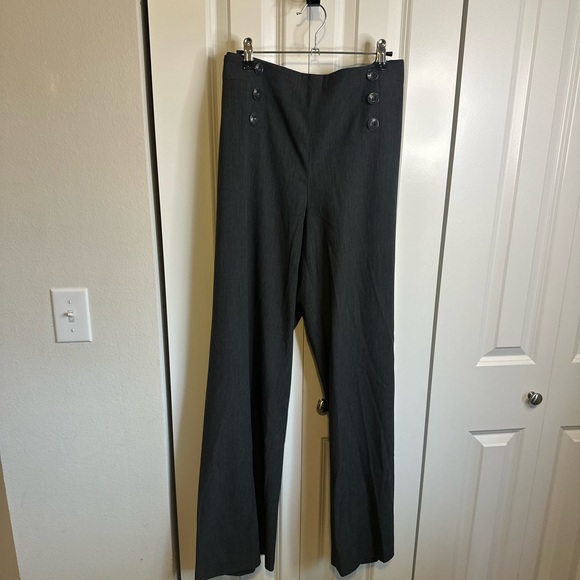 Style & Co. Charcoal Wide-Leg Pants - Picture 1 of 10
